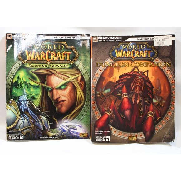 2 World of WarCraft Books Dungeon Companion AND Burning Crusade by BradyGames - Picture 1 of 5